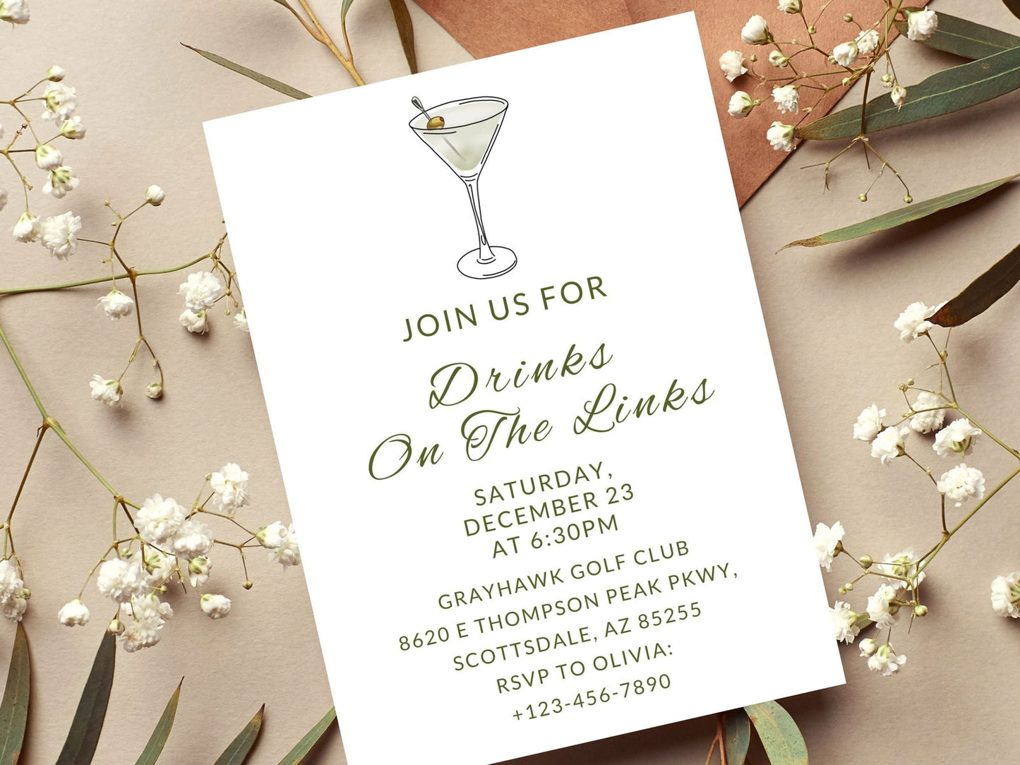 Golf Party Invitation - Gallery360 Designs
