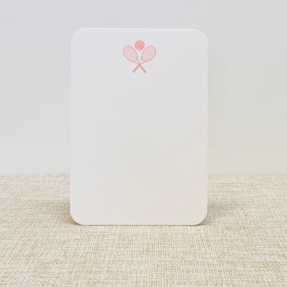 Pink Tennis Jotter Cards - Gallery360 Designs