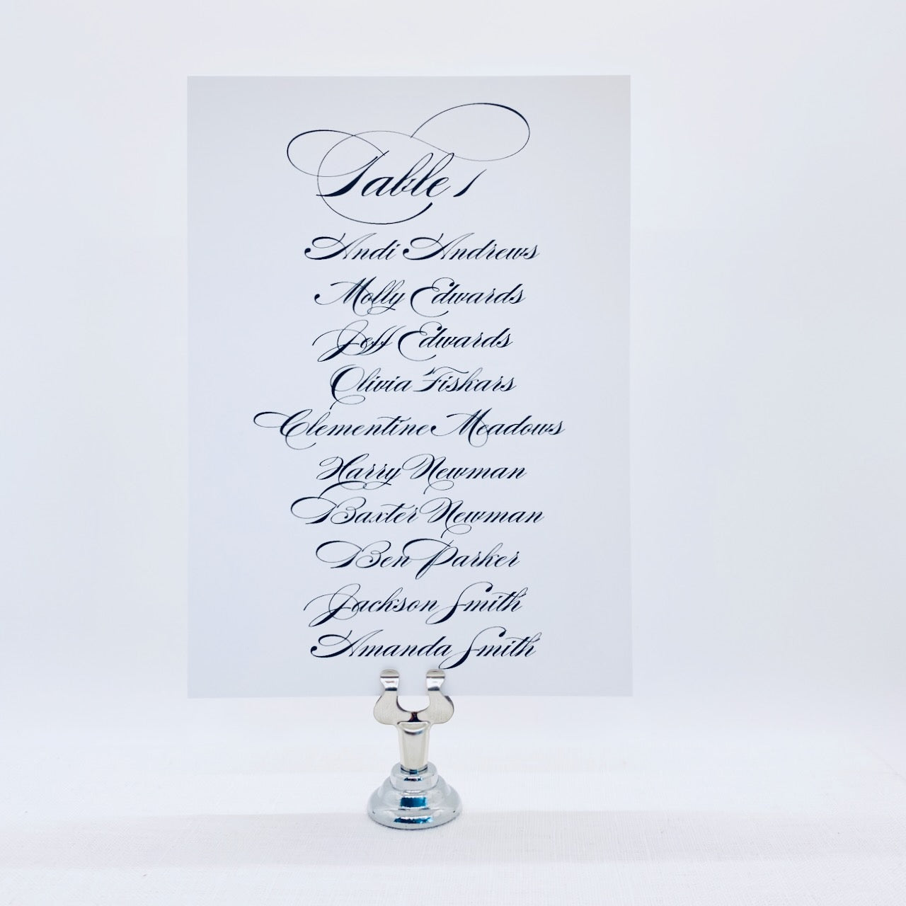 Seating Charts for Weddings, Showers, Parties, and Events