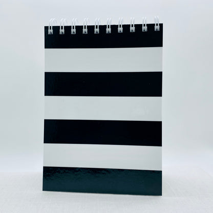 Black and White Stripe Notebook