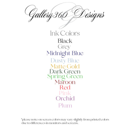 Monogram Notepad - Gallery360 Designs