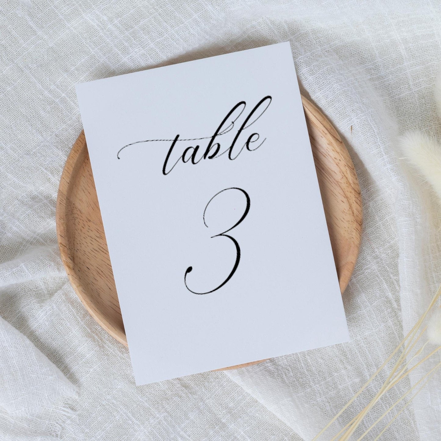 Calligraphy Table Numbers