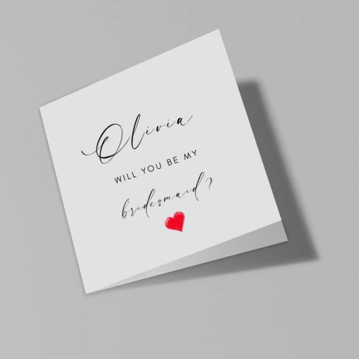 Bridal Party Cards