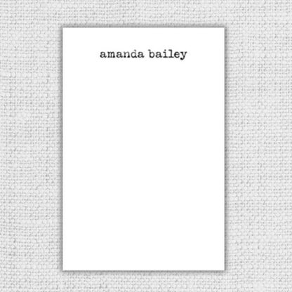 Typewriter Personalized Notepad Set of 4