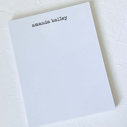 Typewriter Personalized Notepad Set of 4