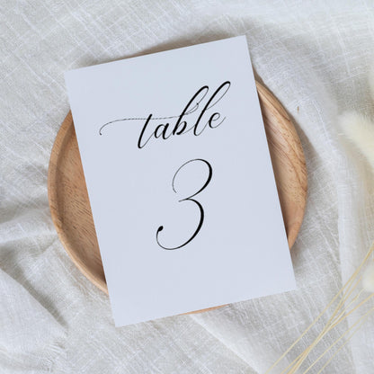 Wedding Table Numbers