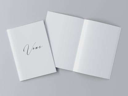 Wedding Vow Books, Set of 2 - vow booklets - Gallery360 Designs