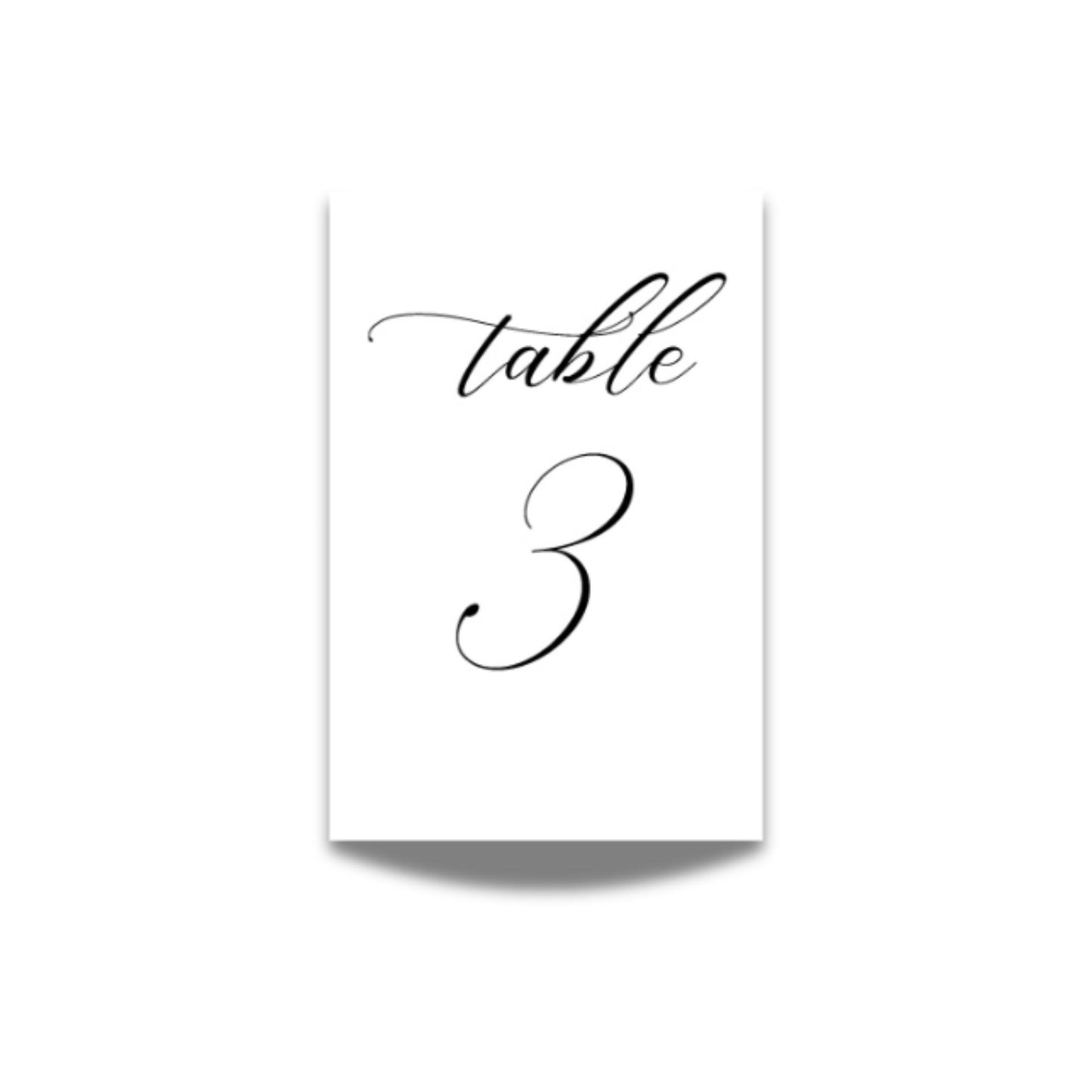 Wedding Table Numbers