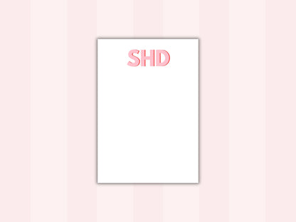 Shadow Monogram Note Card Gallery360 Designs