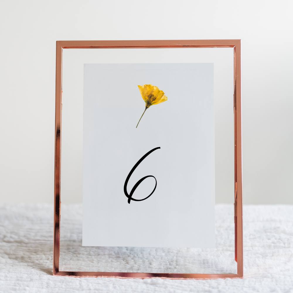 Boho Floral Table Numbers Gallery360 Designs