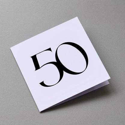 50th Birthday Card