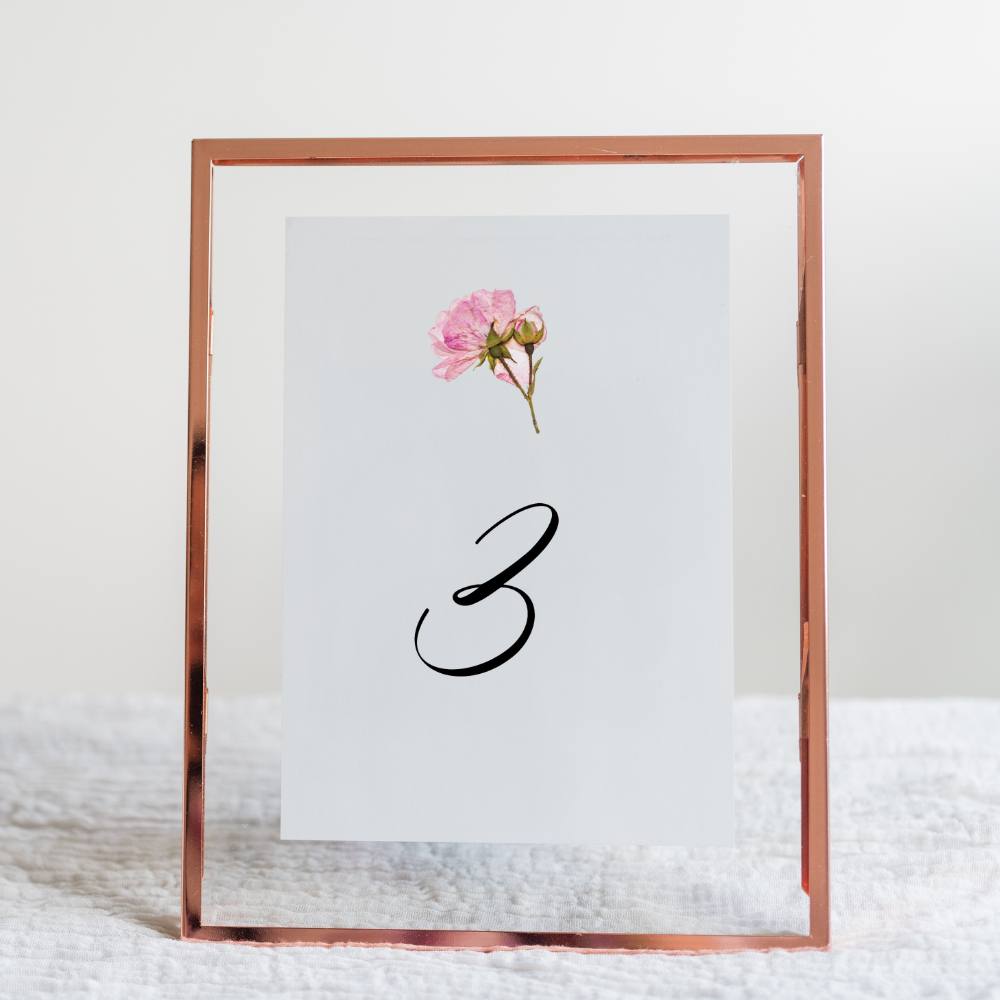 Boho Floral Table Numbers Gallery360 Designs