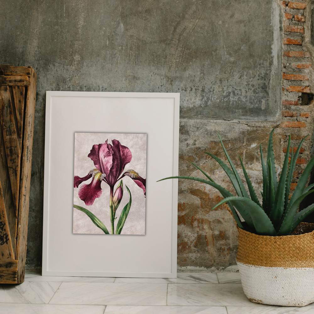 Vintage Flower Inspired Art, Set of 2