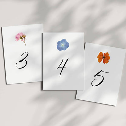 Boho Floral Table Numbers Gallery360 Designs