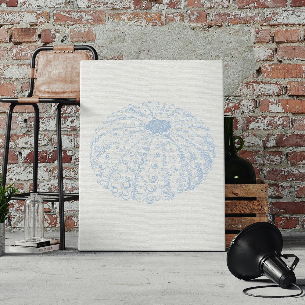 Coastal Seashell Wall Art Set,  Digital Prints, Nautical Shell Decor, Beach House Printable, Set of 3,  Instant Download, Dusty Blue, 16x20