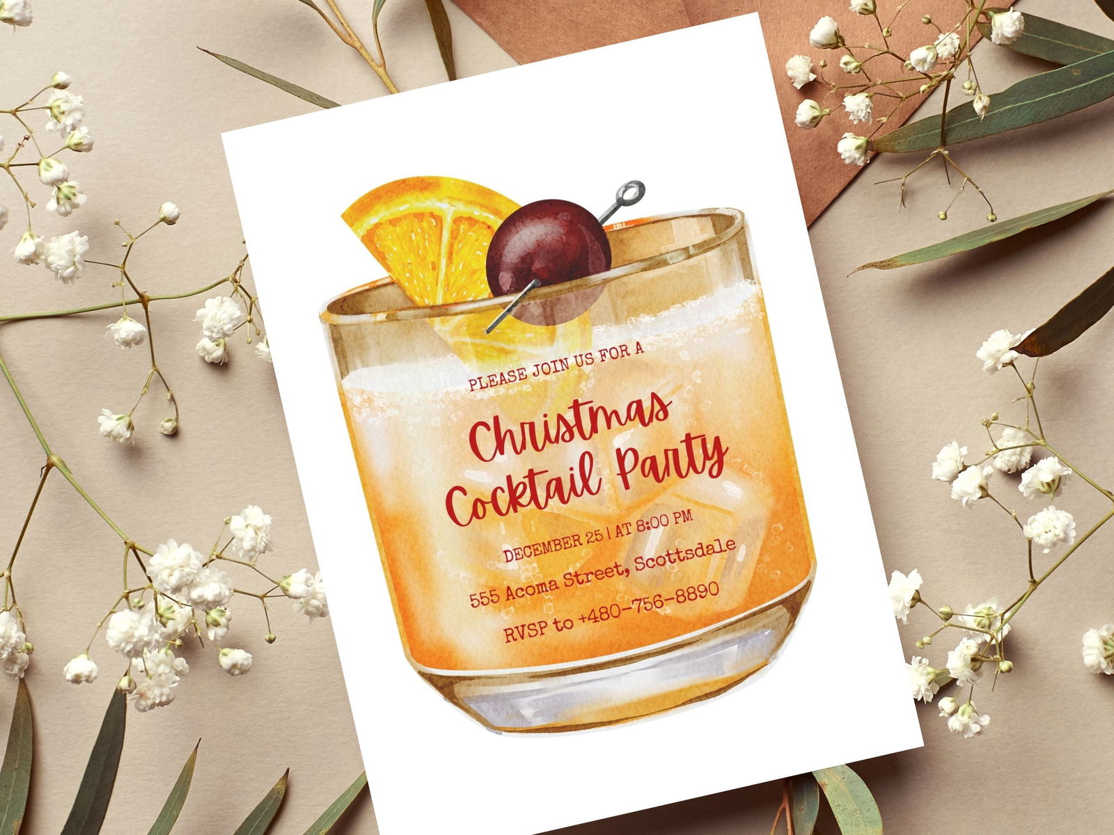 Cocktail Party Invitation - Gallery360 Designs