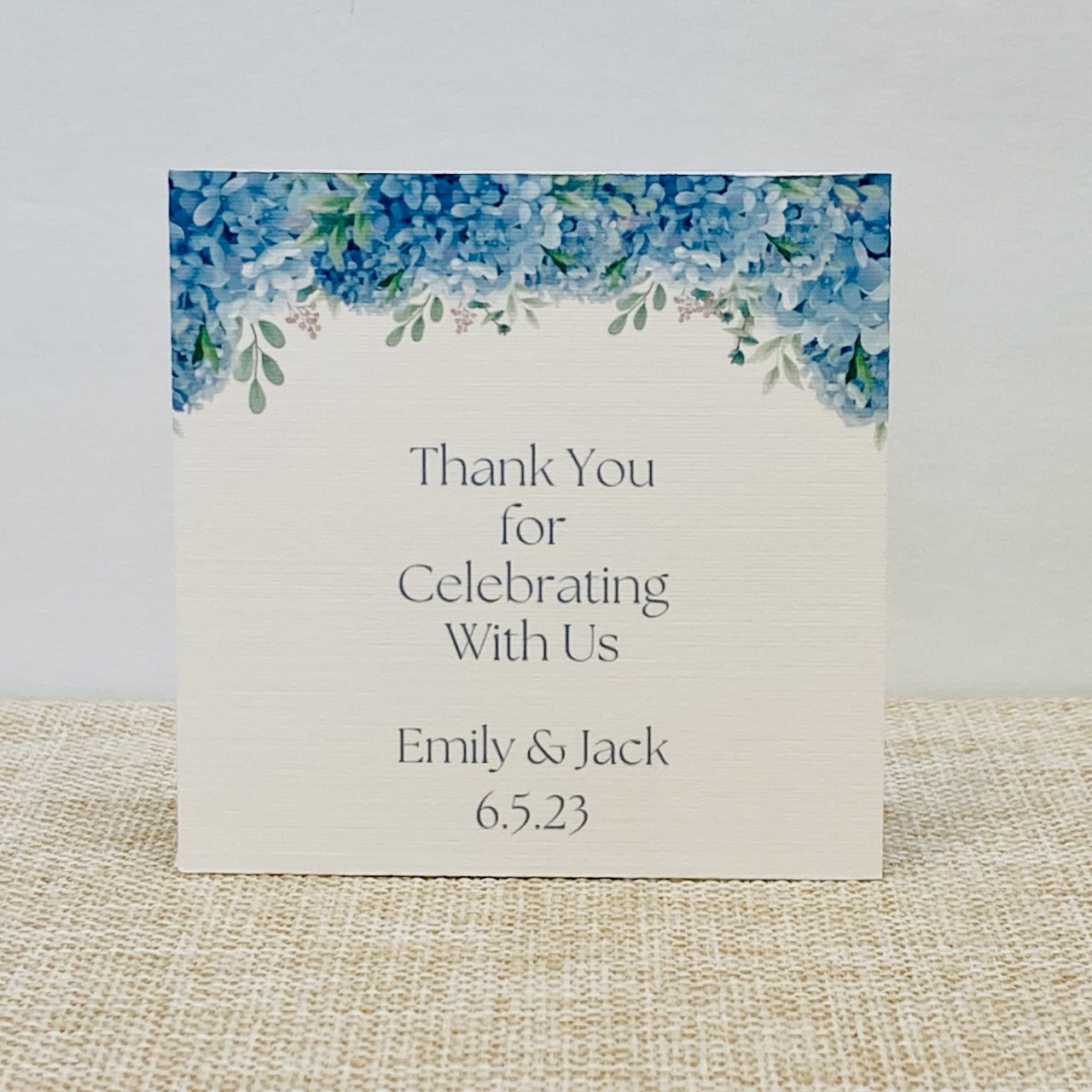 Blue Hydrangea Welcome Bag Tags, Set of 25 - Gallery360 Designs