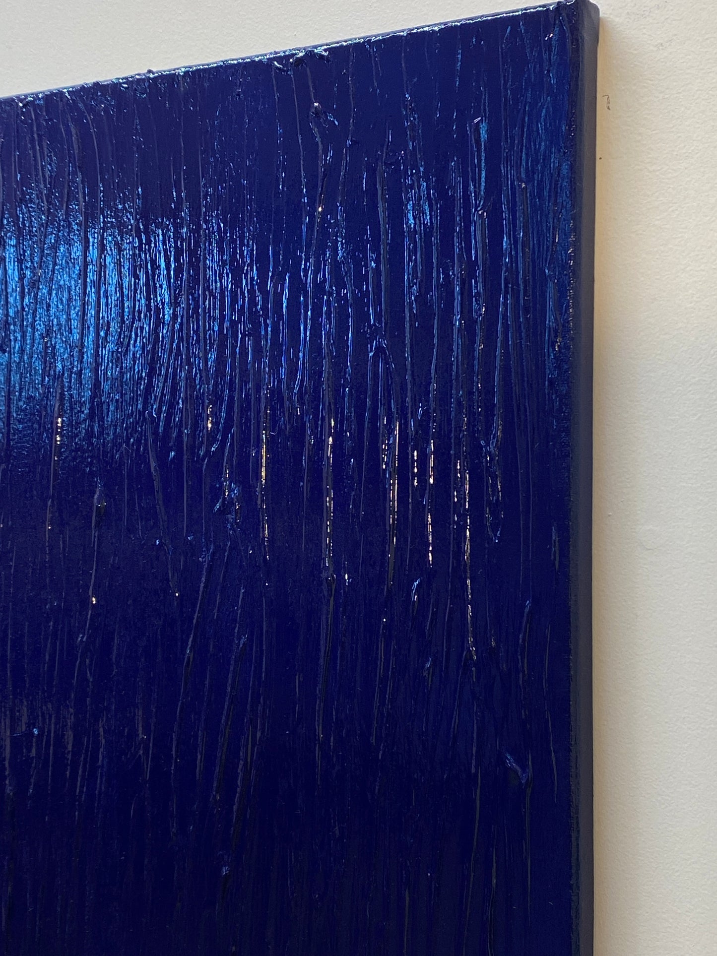 Blue Study No. 2 and 3, Monochromatic Blue Paintings, Diyptych