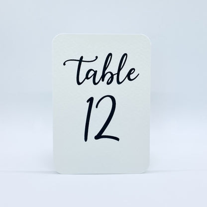 Calligraphy Table Numbers