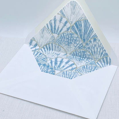 Seashell Envelope Liner Gallery360 Designs