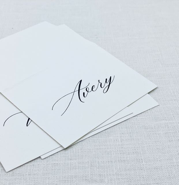 Calligraphy Place Cards Gallery360 Designs