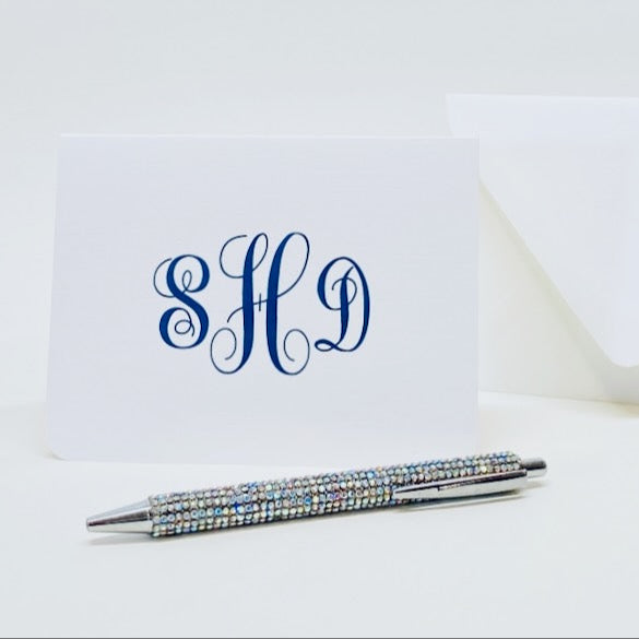 Monogrammed Note Card