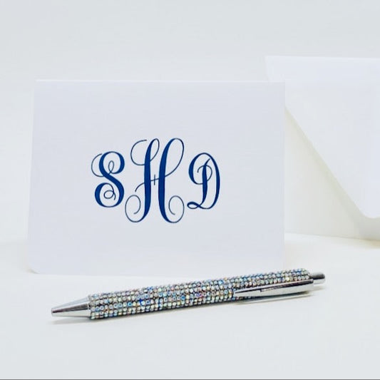 Monogrammed Note Card