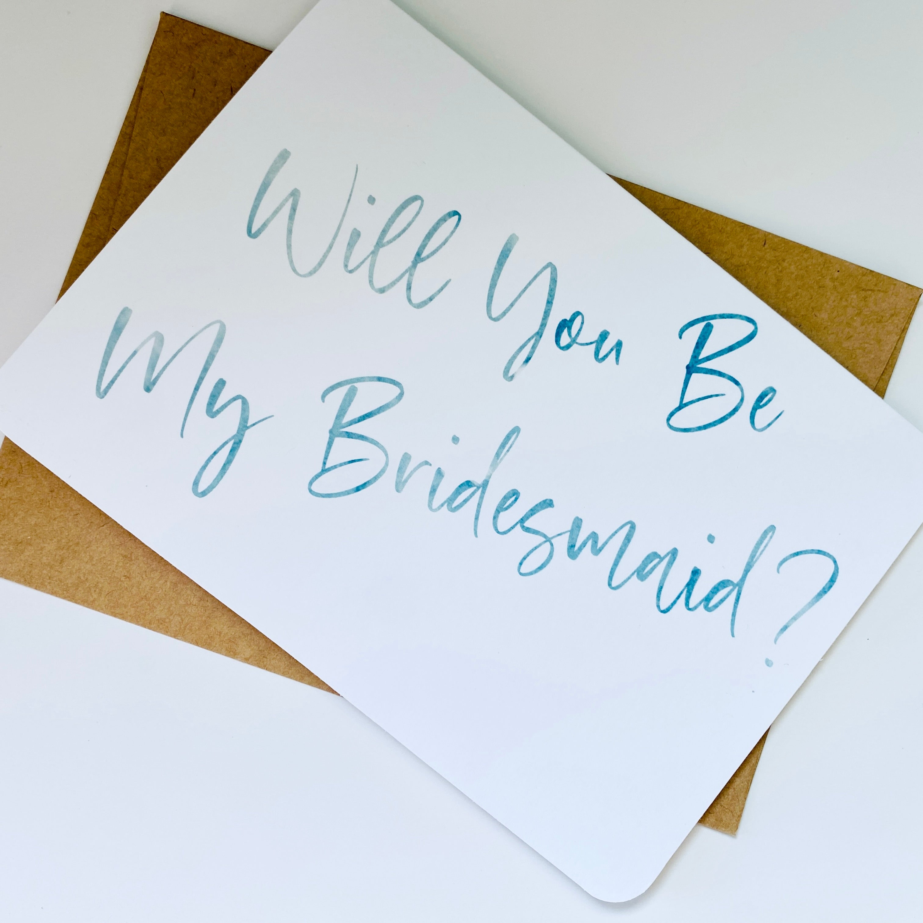 Will You Be My Bridesmaid Proposal Card with Free Shipping