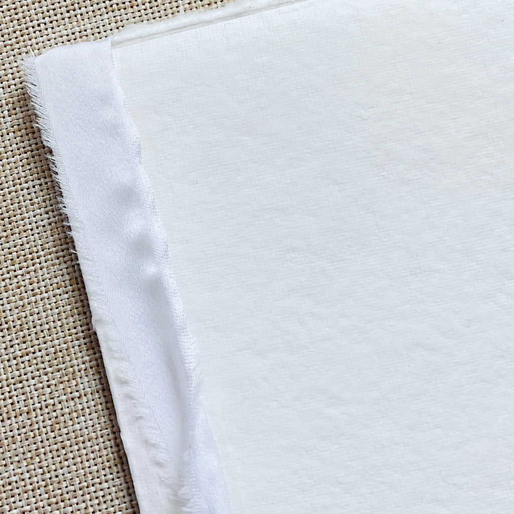 Minimalist Vow Books – Handmade Deckle Edge Paper – Embossed "Vow" Cover – Wedding Ceremony Keepsake – Set of 2