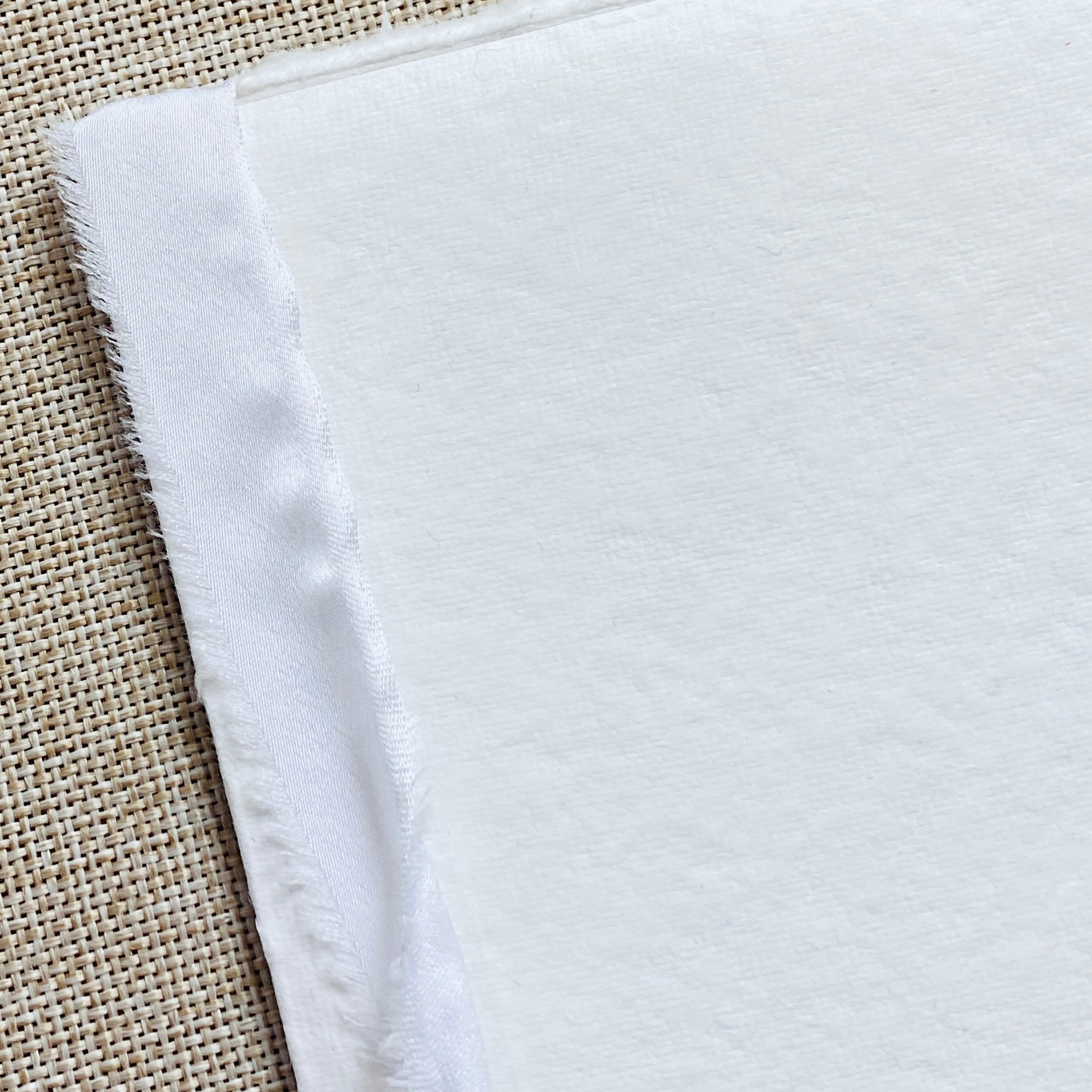 Minimalist Vow Books – Handmade Deckle Edge Paper – Embossed "Vow" Cover – Wedding Ceremony Keepsake – Set of 2