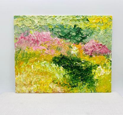 Textured Garden Study No. 2 – 8x10 Textured Oil Painting on Canvas