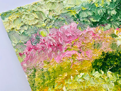 Textured Garden Study No. 2 – 8x10 Textured Oil Painting on Canvas