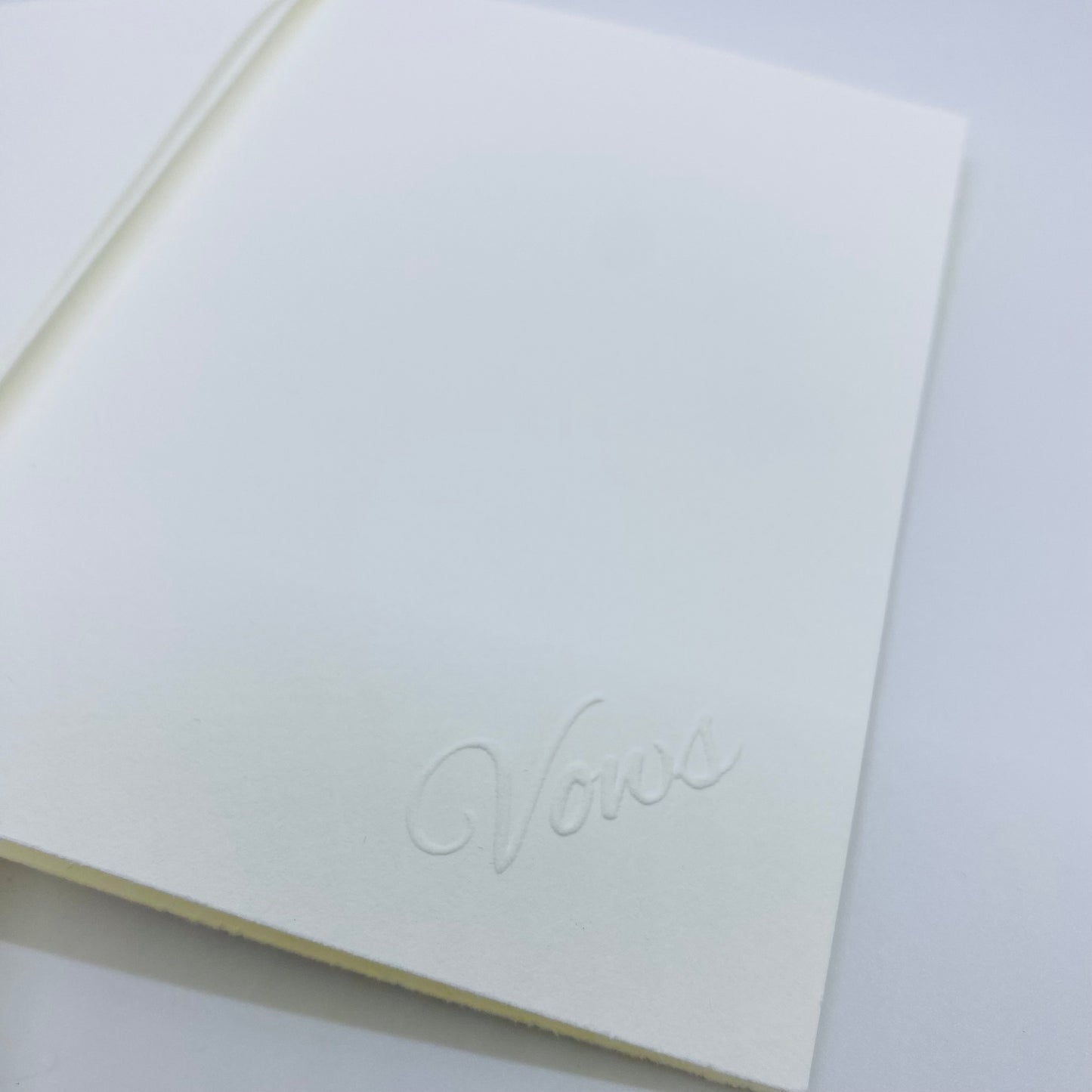 Ivory Wedding Vow Books Set of 2 – Embossed Vows – Minimalist Ceremony Keepsake – Neutral Elegant Vow Journals