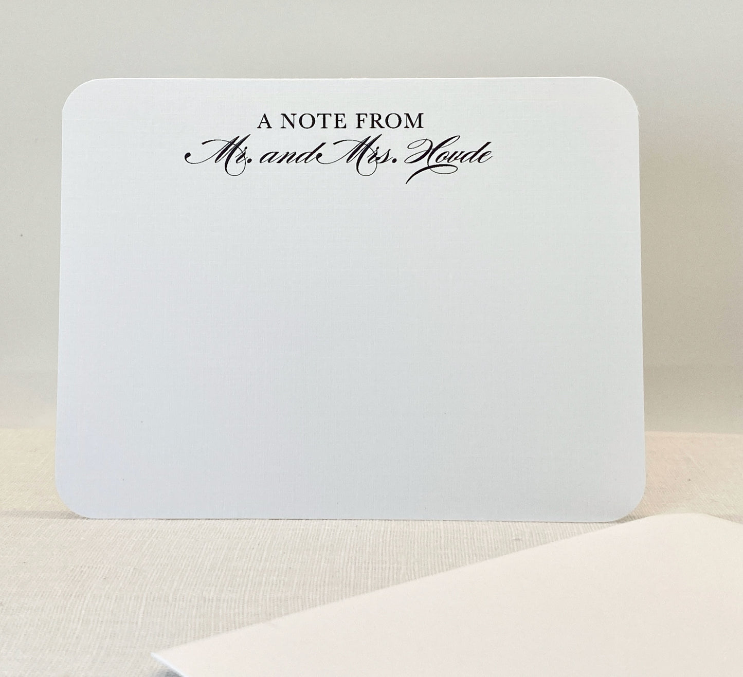 Personalized Note Cards, " A Note From" Personalized Note Card,Set of 20