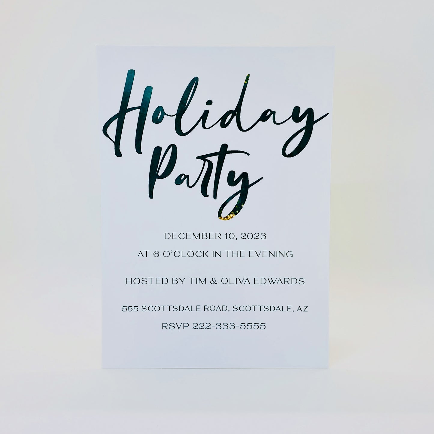 Holiday Party Digital Invitation - Gallery360 Designs