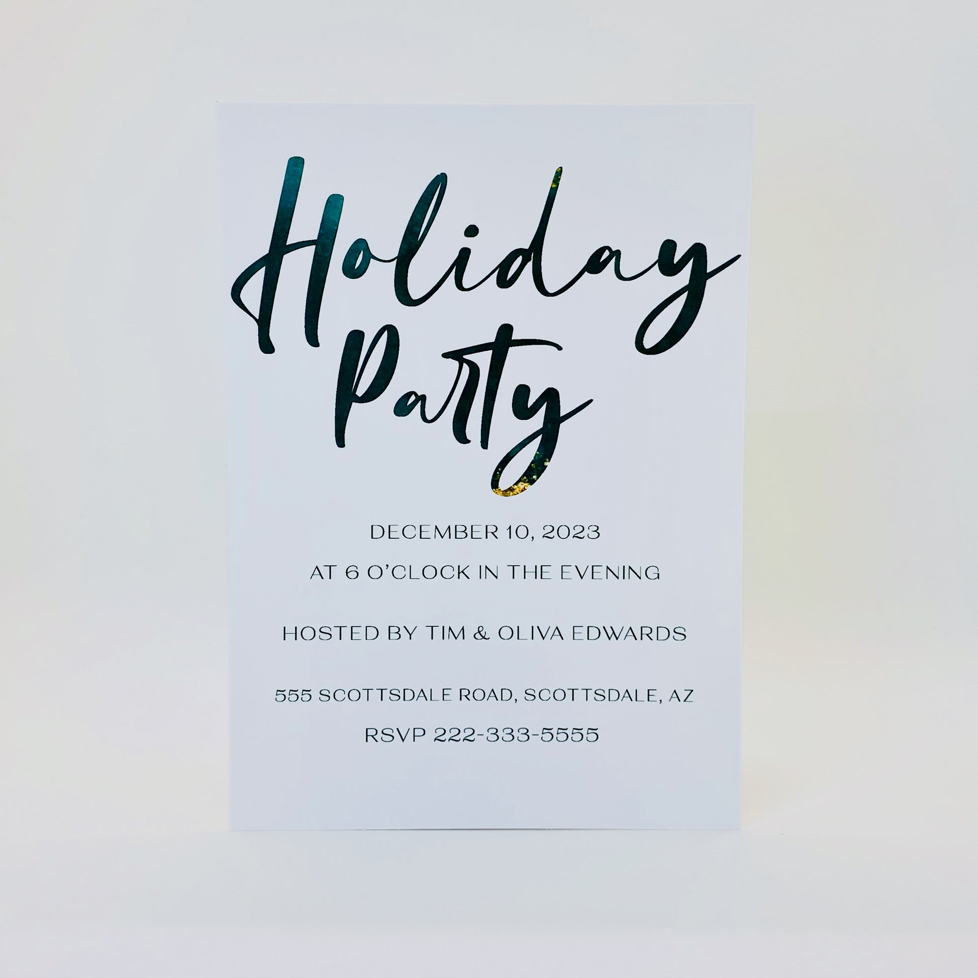 Holiday Party Digital Invitation - Gallery360 Designs