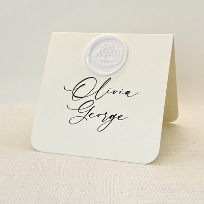 Square Place Cards for Weddings, Showers, and Dinner Parties