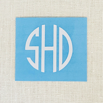 Vinyl Monogram Decal Sticker