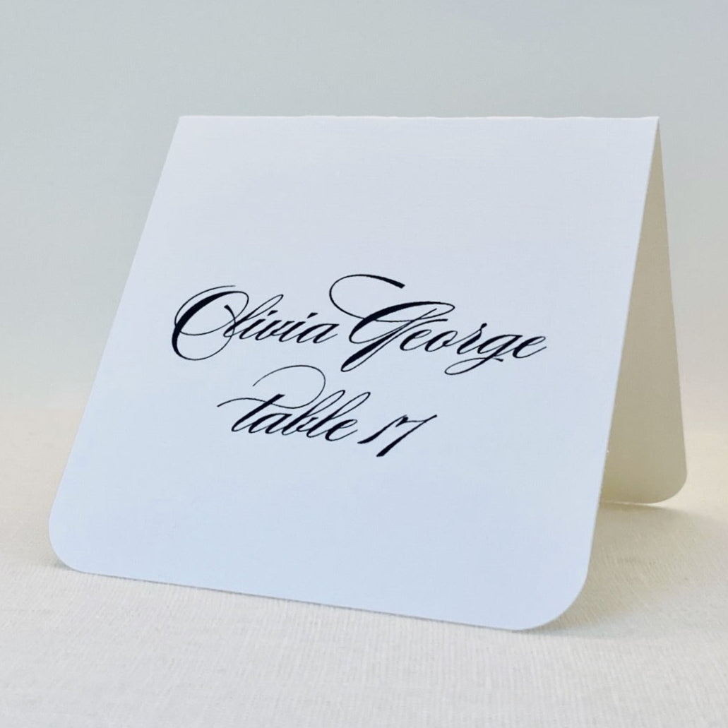 Personalized Square Wedding Place Cards