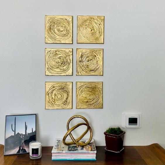 Gold Wall Decor, Textured Wall Decor Gallery360 Designs