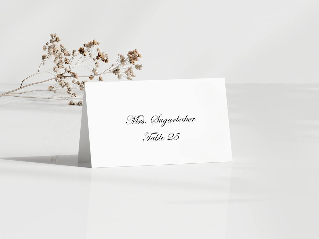 Personalized Wedding Place Cards - Gallery360 Designs