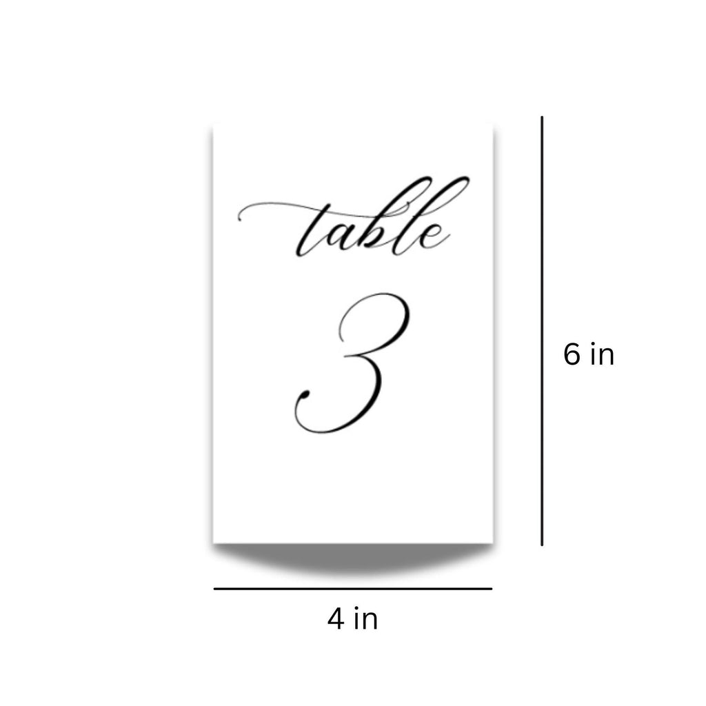 Wedding Table Numbers - Gallery360 Designs