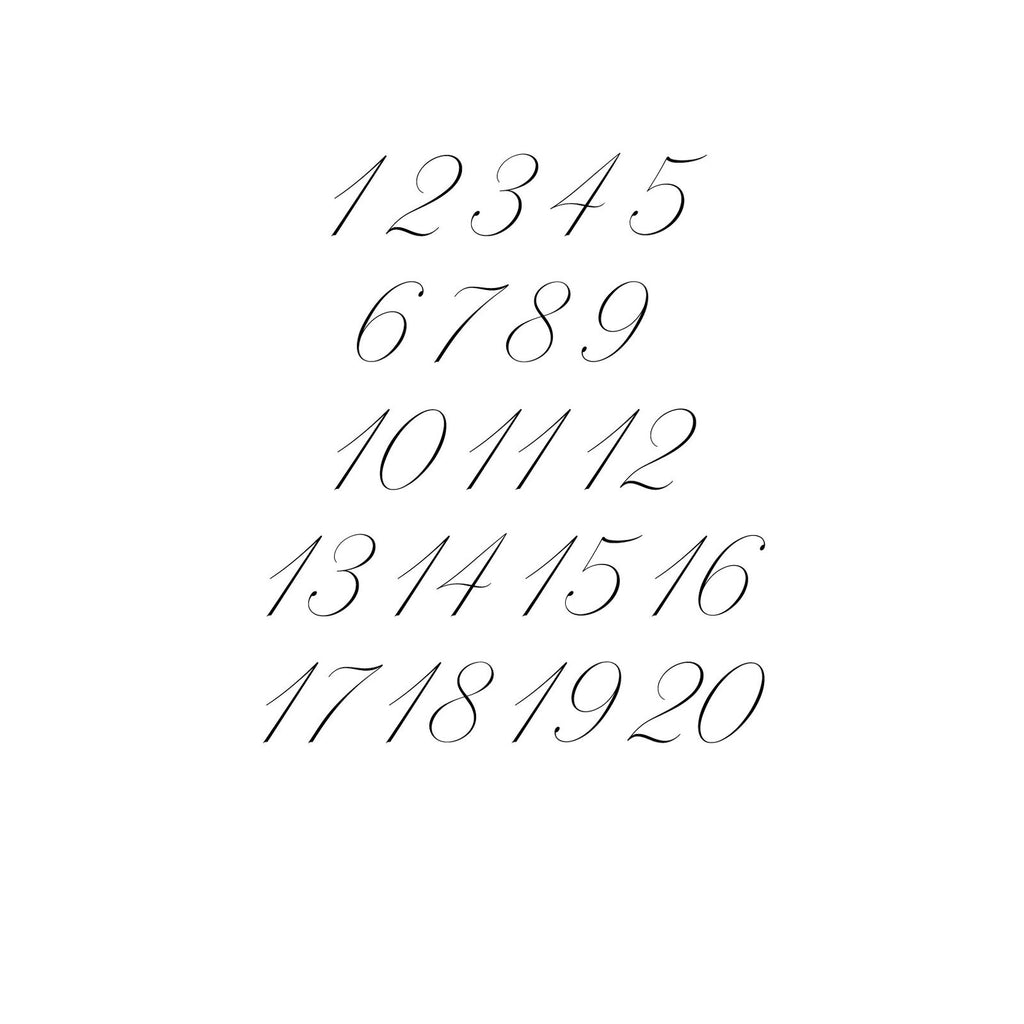 Wedding Table Numbers - Gallery360 Designs