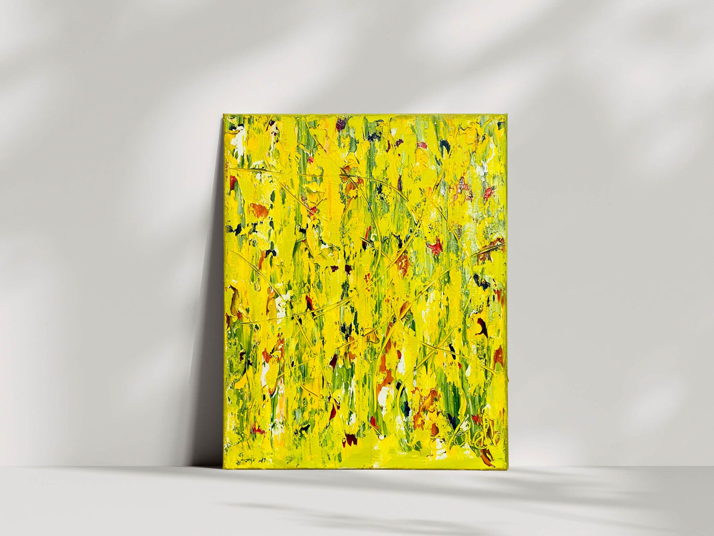 Yellow Abstract Painting